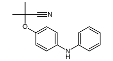 2-(4-anilinophenoxy)-2-methylpropanenitrile结构式