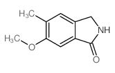 1H-Isoindol-1-one, 2,3-dihydro-6-Methoxy-5-Methyl- structure