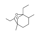5,7-diethyl-1,4-dimethyl-6,8-dioxabicyclo[3.2.1]octane Structure