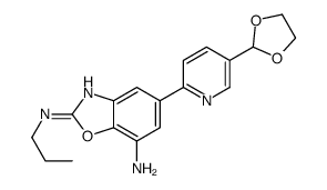 5-[5-(1,3-Dioxolan-2-yl)-2-pyridinyl]-N2-propyl-1,3-benzoxazole-2,7-diamine Structure