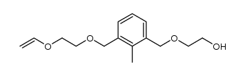 1-(4-hydroxy-2,5-oxabutyl)-3-(2,5-dioxahept-6-enyl)-2-methylbenzene Structure