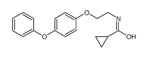 N-[2-(4-phenoxyphenoxy)ethyl]cyclopropanecarboxamide结构式