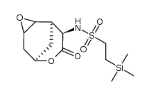 N-((1R,6R,9R)-8-oxo-3,7-dioxatricyclo[4.3.1.02,4]decan-9-yl)-2-(trimethylsilyl)ethanesulfonamide结构式