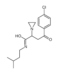 2-(aziridin-1-yl)-4-(4-chlorophenyl)-N-(3-methylbutyl)-4-oxobutanamide结构式