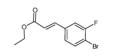 (E)-Ethyl 3-(4-Bromo-3-Fluorophenyl)Acrylate structure