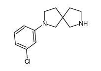 2-(3-chlorophenyl)-2,7-diazaspiro[4.4]nonane结构式