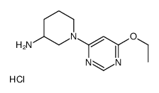 1-(6-乙氧基-4-嘧啶基)-3-哌啶胺盐酸盐结构式