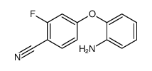 4-(2-氨基苯氧基)-2-氟苯甲腈结构式