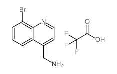 (8-溴喹啉-4-基)甲胺 2,2,2-三氟乙酸酯结构式