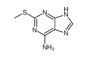 1H-Purin-6-amine,2-(methylthio)- structure