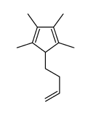5-but-3-enyl-1,2,3,4-tetramethylcyclopenta-1,3-diene结构式
