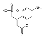 (7-amino-2-oxo-chromen-4-yl)methanesulfonic acid结构式