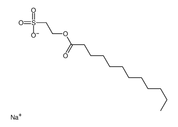 sodium,2-dodecanoyloxyethanesulfonate结构式