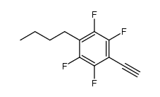 4-Butyl-1-ethynyl-2,3,5,6-tetrafluorobenzene结构式