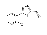 5-(2-Methoxy-phenyl)-thiazole-2-carbaldehyde结构式