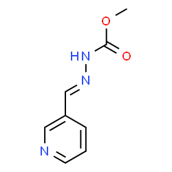 methyl 2-(3-pyridinylmethylene)hydrazinecarboxylate结构式