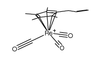 (η5-(propenyl)-tetramethylcyclopentadienyl)Re tricarbonyl Structure