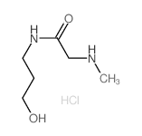 N-(3-Hydroxypropyl)-2-(methylamino)acetamide hydrochloride Structure