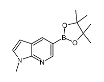 1-methyl-5-(tetramethyl-1,3,2-dioxaborolan-2-yl)-1H-pyrrolo[2,3-b]pyridine Structure