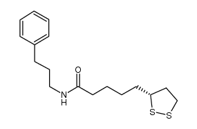 (R)-5-[1,2]dithiolan-3-yl-pentanoic acid (3-phenyl-propyl)amide Structure