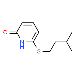 2(1H)-Pyridinone,6-[(3-methylbutyl)thio]-(9CI)结构式