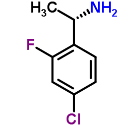 (1S)-1-(4-Chloro-2-fluorophenyl)ethanamine Structure