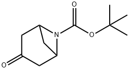 3-氧代-6-氮杂双环[3.1.1]庚烷-6-羧酸叔丁酯结构式