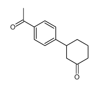 3-(4-acetylphenyl)cyclohexan-1-one结构式
