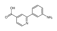 2-(3-aminophenyl)pyridine-4-carboxylic acid结构式