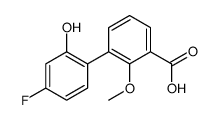 3-(4-fluoro-2-hydroxyphenyl)-2-methoxybenzoic acid结构式