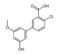 2-chloro-5-(3-hydroxy-5-methoxyphenyl)benzoic acid结构式