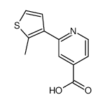 2-(2-methylthiophen-3-yl)pyridine-4-carboxylic acid结构式