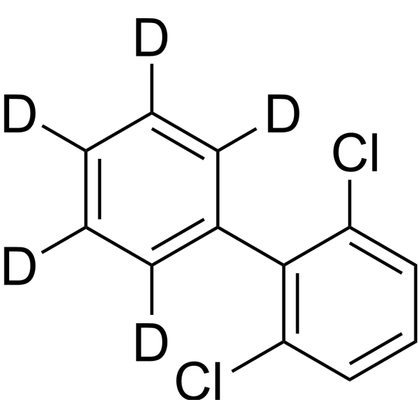 2,6-Dichlorobiphenyl-2′,3′,4′,5′,6′-d5 Structure