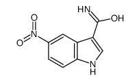 5-硝基-1H-吲哚-3-甲酰胺结构式