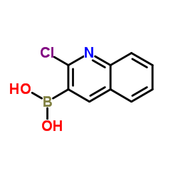 2-氯-3-喹啉硼酸结构式