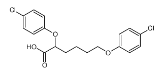 2,6-bis(4-chlorophenoxy)hexanoic acid结构式