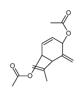 [(1R,4S,6S)-4-acetyloxy-5-methylidene-6-prop-1-en-2-ylcyclohex-2-en-1-yl] acetate Structure