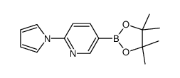 2-(1H-PYRROL-1-YL)-5-(4,4,5,5-TETRAMETHYL-1,3,2-DIOXABOROLAN-2-YL)PYRIDINE结构式