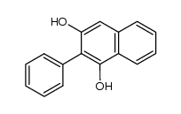 2-phenyl-naphthalene-1,3-diol结构式