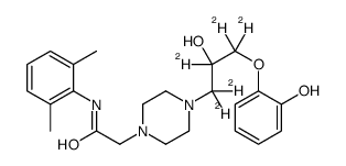 Desmethyl Ranolazine-d5 Structure