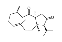 2,13-diketo-(1S*,4S*,11R*,12S*)-dolabell-7(E)-ene Structure