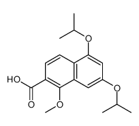 1-methoxy-5,7-di(propan-2-yloxy)naphthalene-2-carboxylic acid结构式