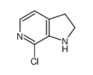 7-氯-2,3-二氢-1H-吡咯并[2,3-c]吡啶结构式