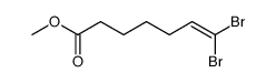 methyl 7,7-dibromohept-6-enoate结构式