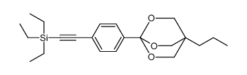 triethyl-[2-[4-(1-propyl-3,5,8-trioxabicyclo[2.2.2]octan-4-yl)phenyl]ethynyl]silane Structure
