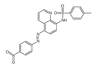 4-methyl-N-[5-[(4-nitrophenyl)diazenyl]quinolin-8-yl]benzenesulfonamide结构式
