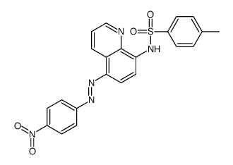 4-methyl-N-[5-[(4-nitrophenyl)diazenyl]quinolin-8-yl]benzenesulfonamide Structure