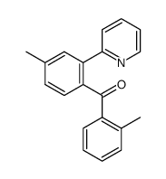 (2-methylphenyl)[4-methyl-2-(2-pyridyl)phenyl]methanone Structure