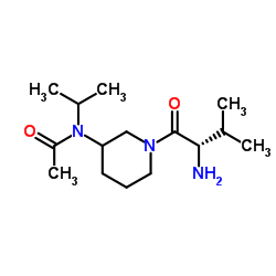 N-Isopropyl-N-[1-(L-valyl)-3-piperidinyl]acetamide结构式