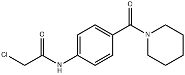 2-Chloro-N-[4-(piperidin-1-ylcarbonyl)-phenyl]acetamide Structure